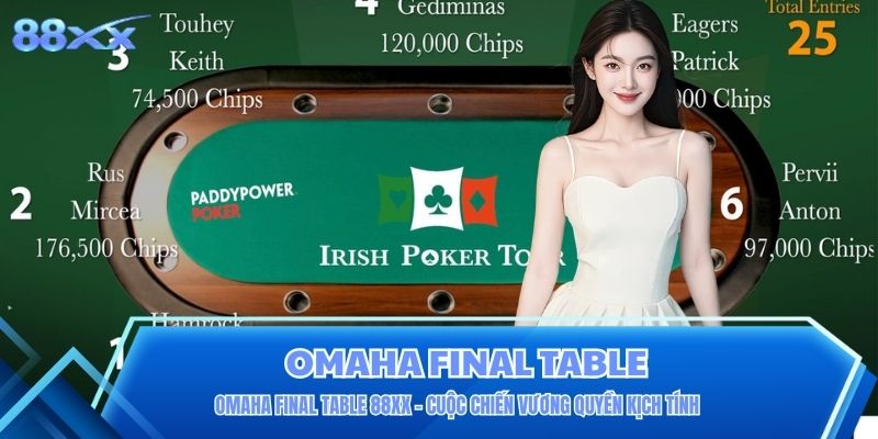 Omaha Final Table 88XX - Cuộc Chiến Vương Quyền Kịch Tính