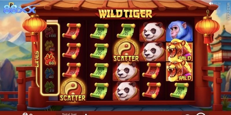 Wild Tiger nổi bật với đồ họa rừng hoang và thưởng hấp dẫn